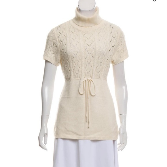 Michael Kors Crochet Turtleneck Sweater - Picture 1 of 8